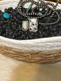 Adjustable Sterling Silver White Buffalo Ring